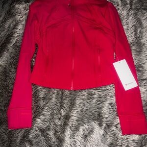 Lululemon Athletica Vibrant Pink Bomber Jacket